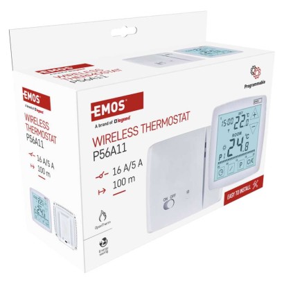Programozható vezeték nélküli OpenTherm szobatermosztát P56A11