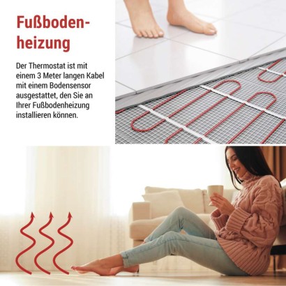OpenTherm Raumthermostat P56A01, programmierbar, verkabelt