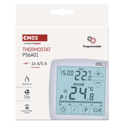 Programozható vezetékes OpenTherm szobatermosztát P56A01