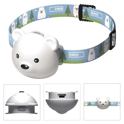 Latarka czołowa MIŚ LED SMD, 80lm Li-Pol ładowalna