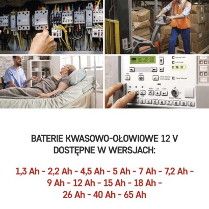 Akumulator AGM 12V 4,5Ah faston 4,7
