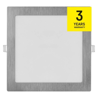 LED süllyesztett lámpatest NEXXO, négyzet, ezüst, 18W, CCT