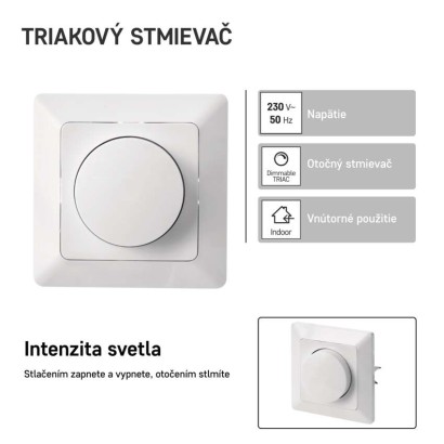 Triakový stmievač č. 6 pre regulovateľné LED žiarovky