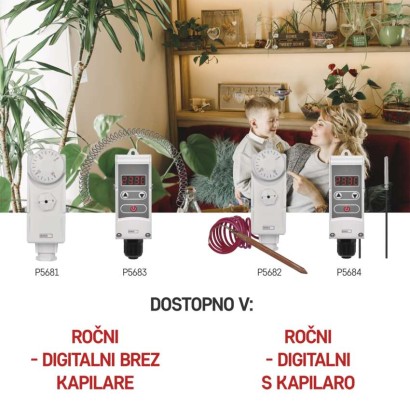Nadometni mehanski termostat P5683
