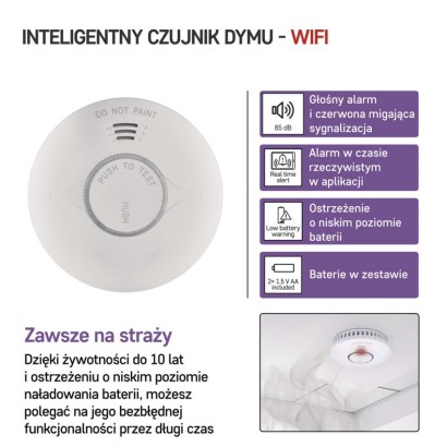 GoSmart Detektor dymu TS380C-HW z WiFi