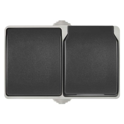 EMOS Aljzat és váltókapcsoló IP44 SCHUKO