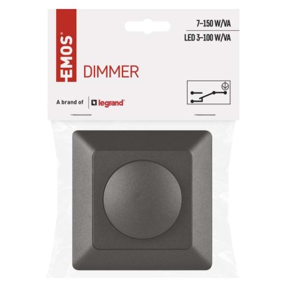 Ściemniacz triakowy do ściemnialnych LED, antracyt