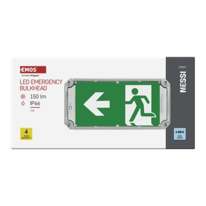 EMOS LED vészvilágító lámpatest NESSI 3W 3 óra IP66