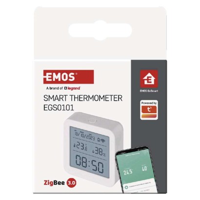 GoSmart digitalni termometer s hidrometrom, brezžični senzor, datum, ZigBee EGS0101