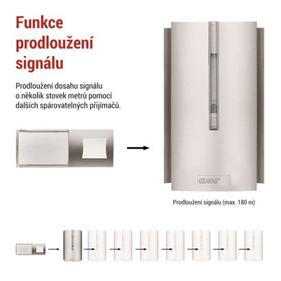 Domovní bezdrátový zvonek P5760N do zásuvky, s možností prodloužení signálu