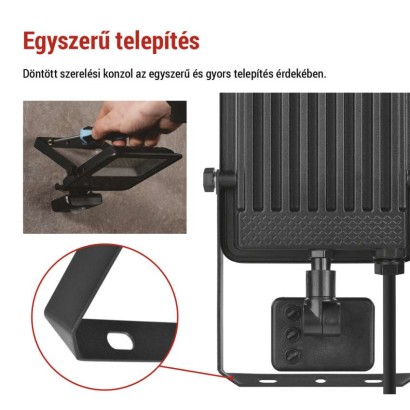 EMOS VISIO LED reflektor 30 W mozgásérzékelővel IP54 term. fehér