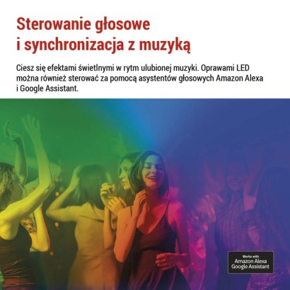 GoSmart Oświetlenie punktowe LED RGB IC + CCT, 255 cm, 12 części, 7 W, ściemnialne, WiFi