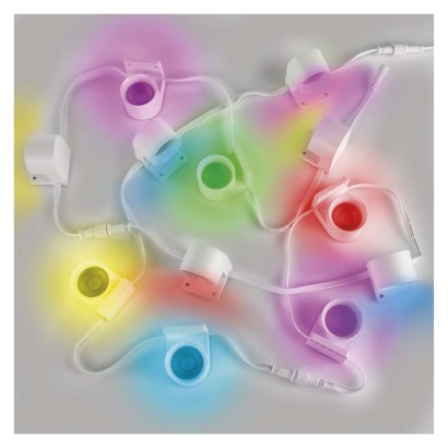 GoSmart LED reflektor - 255 cm reťaz, 12 častí, 7 W, RGBIC+CCT, stmievateľný, WiFi