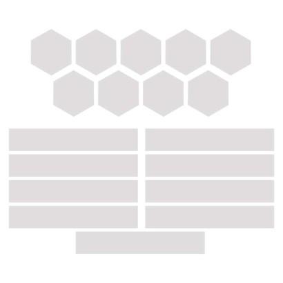 GoSmart LED gaismeklis Lines balts, 9 daļas, 34 W, RGBIC dimmējams, WiFi