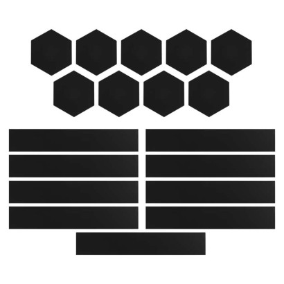 GoSmart LED svítidlo Lines černé, 9 dílů, 34 W, RGBIC stmívatelné, WiFi