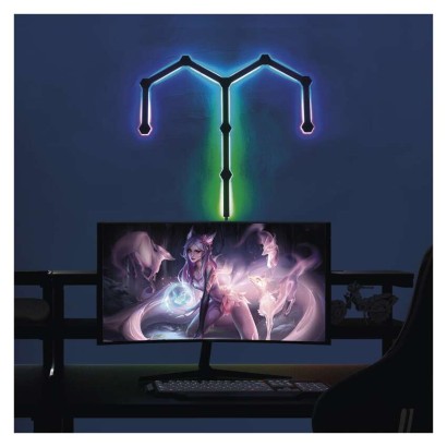 GoSmart LED svítidlo Lines černé, 9 dílů, 34 W, RGBIC stmívatelné, WiFi