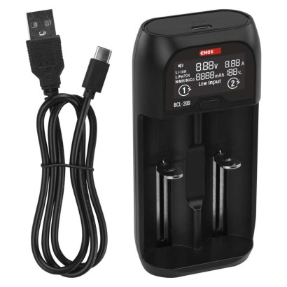 EMOS elemtöltő li-ion BCL-20D