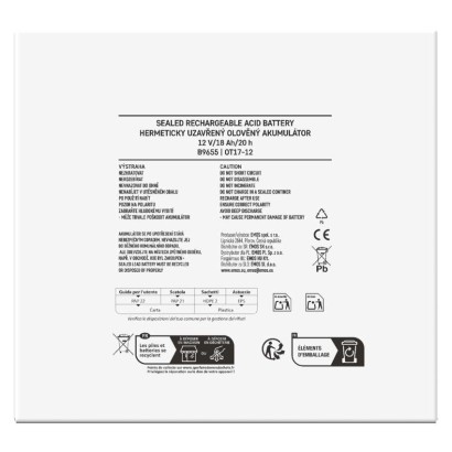 Bezúdržbový olovený akumulátor 12 V/18 Ah