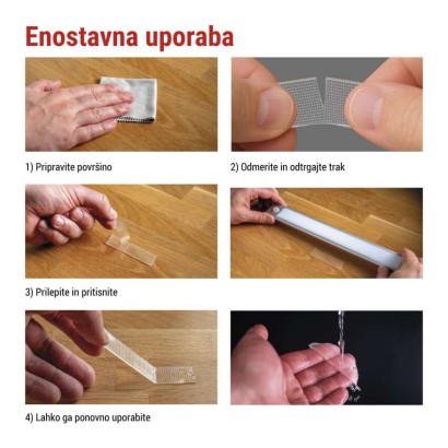  Dvostranski NANOGRID trak 19 mm / 3 m, prozoren