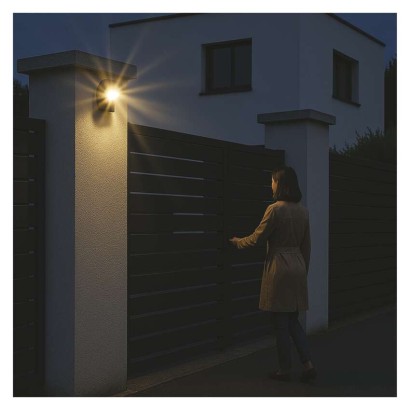 Czujnik ruchu PIR IP44 1200W czarny