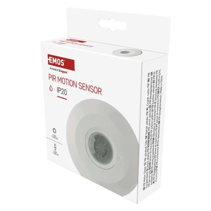 PIR senzor (pohybové čidlo) IP20 2000W, biely