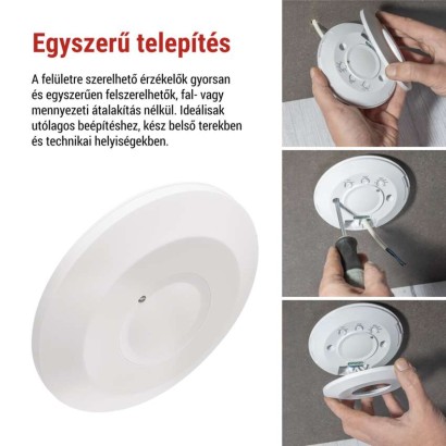 Mikrohullámú érzékelő (mozgásérzékelő) IP20 2000W, fehér