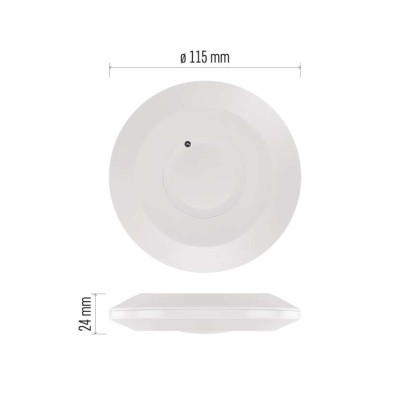 MW senzor (pohybové čidlo) IP20 2000W, biely