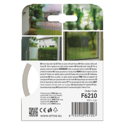 Taśma do naprawy moskitier 50 mm / 2 m, przezroczysta