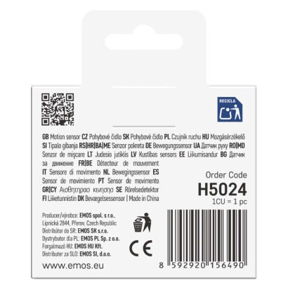 GoSmart PIR senzor (snímač pohybu) IP20, ZigBee
