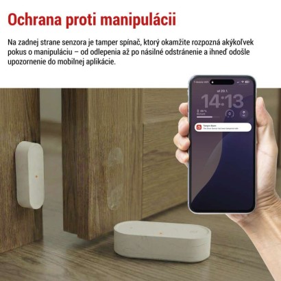 GoSmart bezdrôtový snímač dverí IP-2011Z, ZigBee