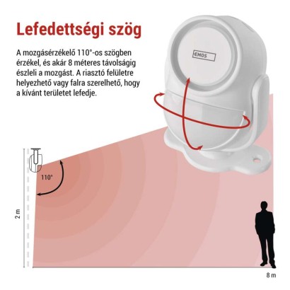 GoSmart riasztó IP‑126L GUARDIAN mozgásérzékelővel, 6× ajtó/ablak érzékelő, WiFi