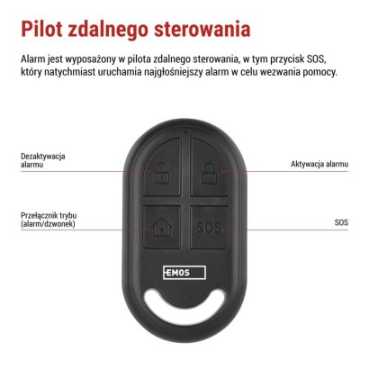Alarm z czujnikiem ruchu EM‑125L PROTECTOR