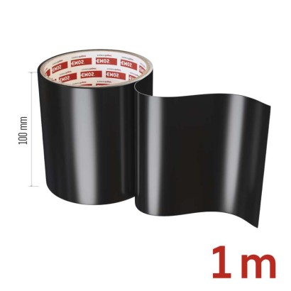Opravná lepiaca páska na bazény, 1 m × 100 mm, čierna