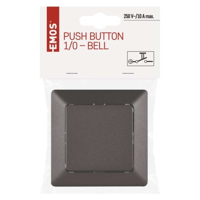 Spiedpogas slēdzis 1/0, antracīta