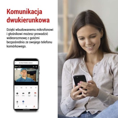 GoSmart Kamera zewnętrzna IP-600 EYE z WiFi, akumulatorem i panelem solarnym