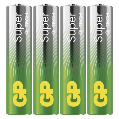 Alkalická batéria GP Super LR03 (AAA), 4 ks