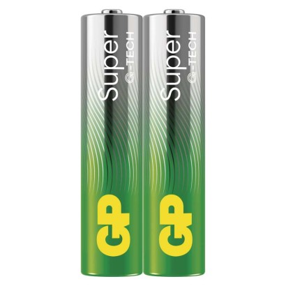GP Bateria alkaliczna SUPER AAA (LR03) 2SH / w/Barcode label