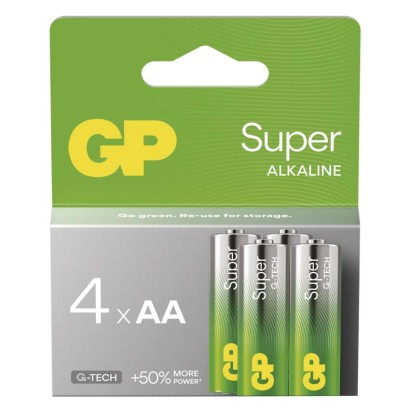 GP Bateria alkaliczna SUPER AA (LR6) 4 szt.