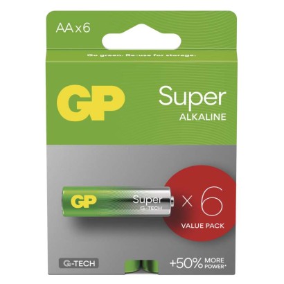 GP Bateria alkaliczna SUPER AA (LR6) 6 szt.