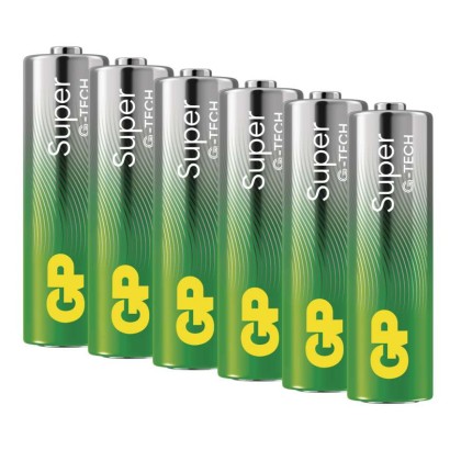 GP Bateria alkaliczna SUPER AA (LR6) 6 szt.