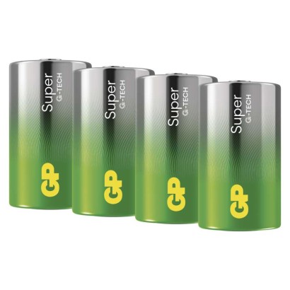 GP Bateria alkaliczna SUPER D (LR20) 4 szt.