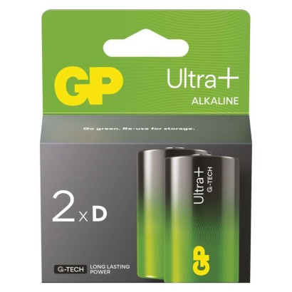 GP Bateria alkaliczna ULTRA PLUS D (LR20) 2 szt.