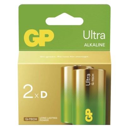 GP Bateria alkaliczna ULTRA D (LR20) 2 szt.