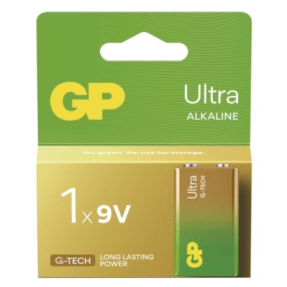 Alkalická batéria GP Ultra 6LF22 (9V), 1 ks