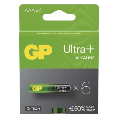 GP Bateria alkaliczna ULTRA PLUS AAA (LR03) 6 szt.