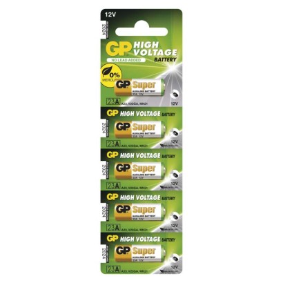 Alkalická speciální baterie GP 23AF (MN21, V23GA) 12 V, 5 ks