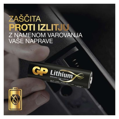Baterija GP litijeva AA 2 blister