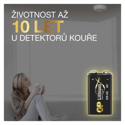 Lithiová baterie GP 9V (CR-V9), 1 ks