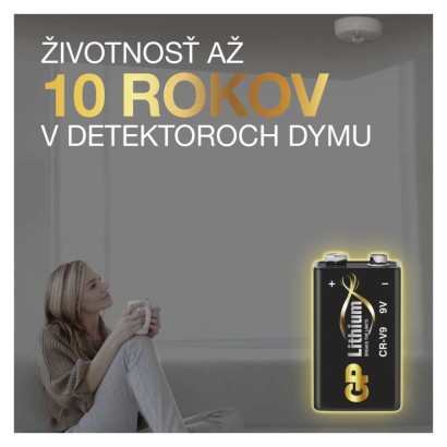 Lítiová batéria GP CR-V9 (9V), 1 ks