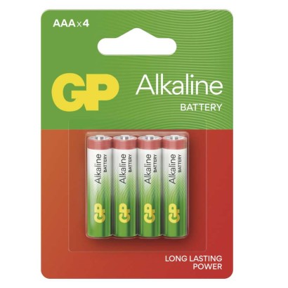 GP Bateria alkaliczna RED ALKALINE AAA (LR03) 4 szt.
